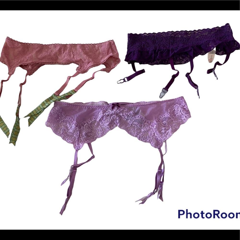 Bundle of 3 Victoria’s Secret Garters. NWOT